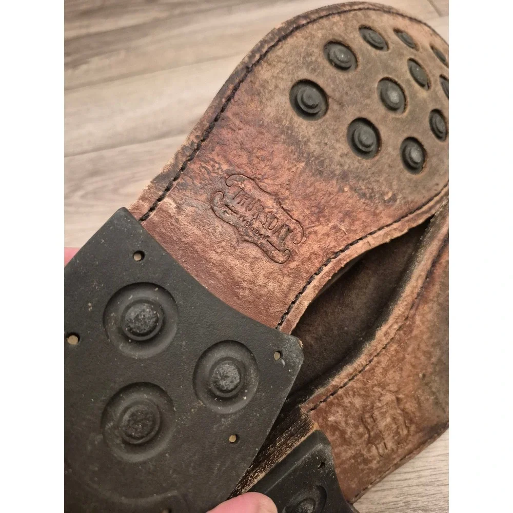Thursday‎ Boot Company Dark Brown Suede Chelsea Boots Distressed Ankle Sz 8.5